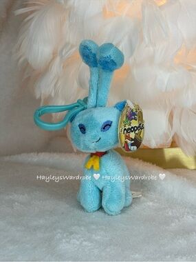 Neopets Blue Aisha Keychain With Tags Vintage RARE